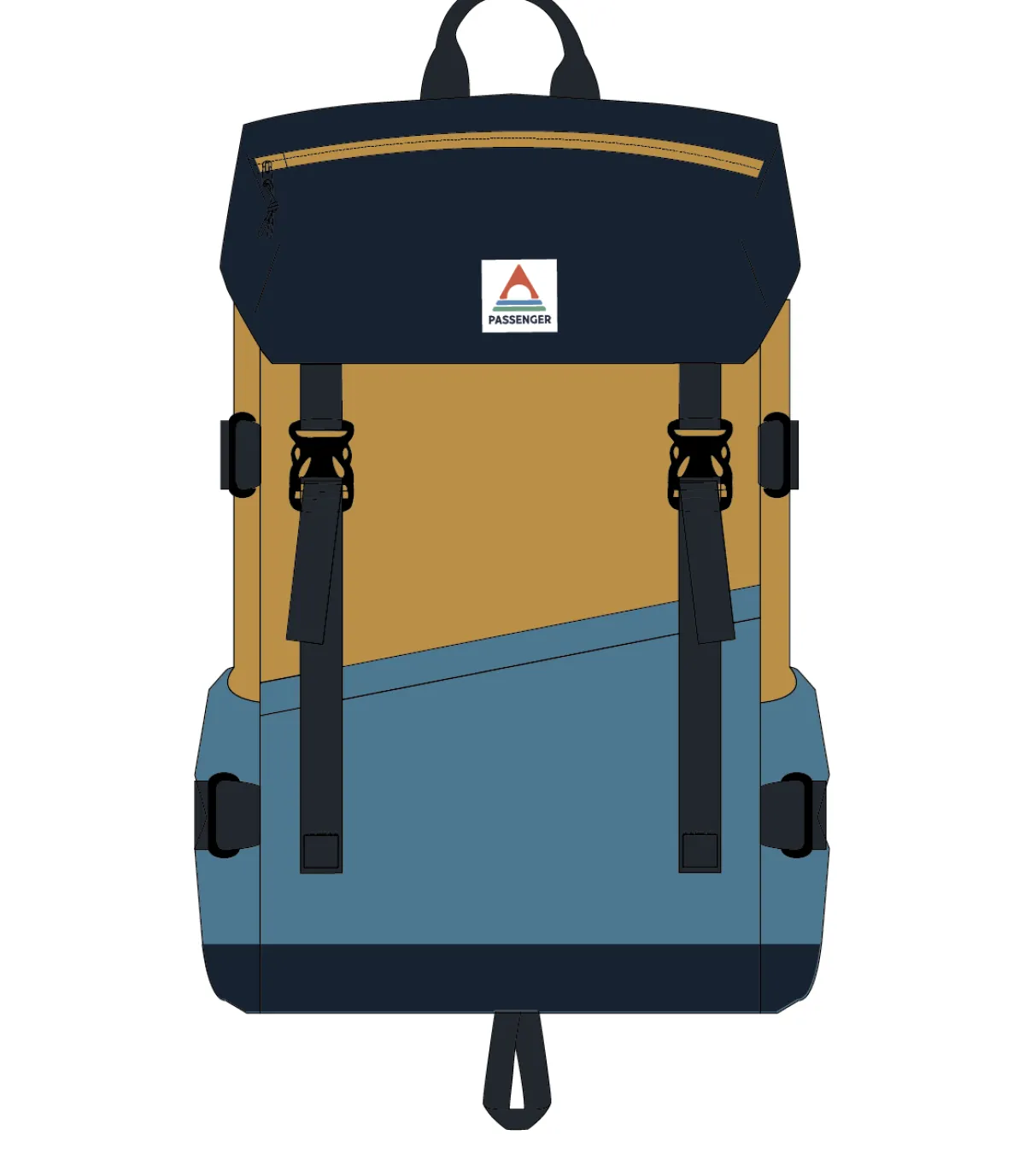 Surf Accessories|Surf Accessories|Passenger Boondocker Recycled 26L Backpack - Honey/Dark Denim/Rich Navy Honey/DarkDenim/RichNavy
