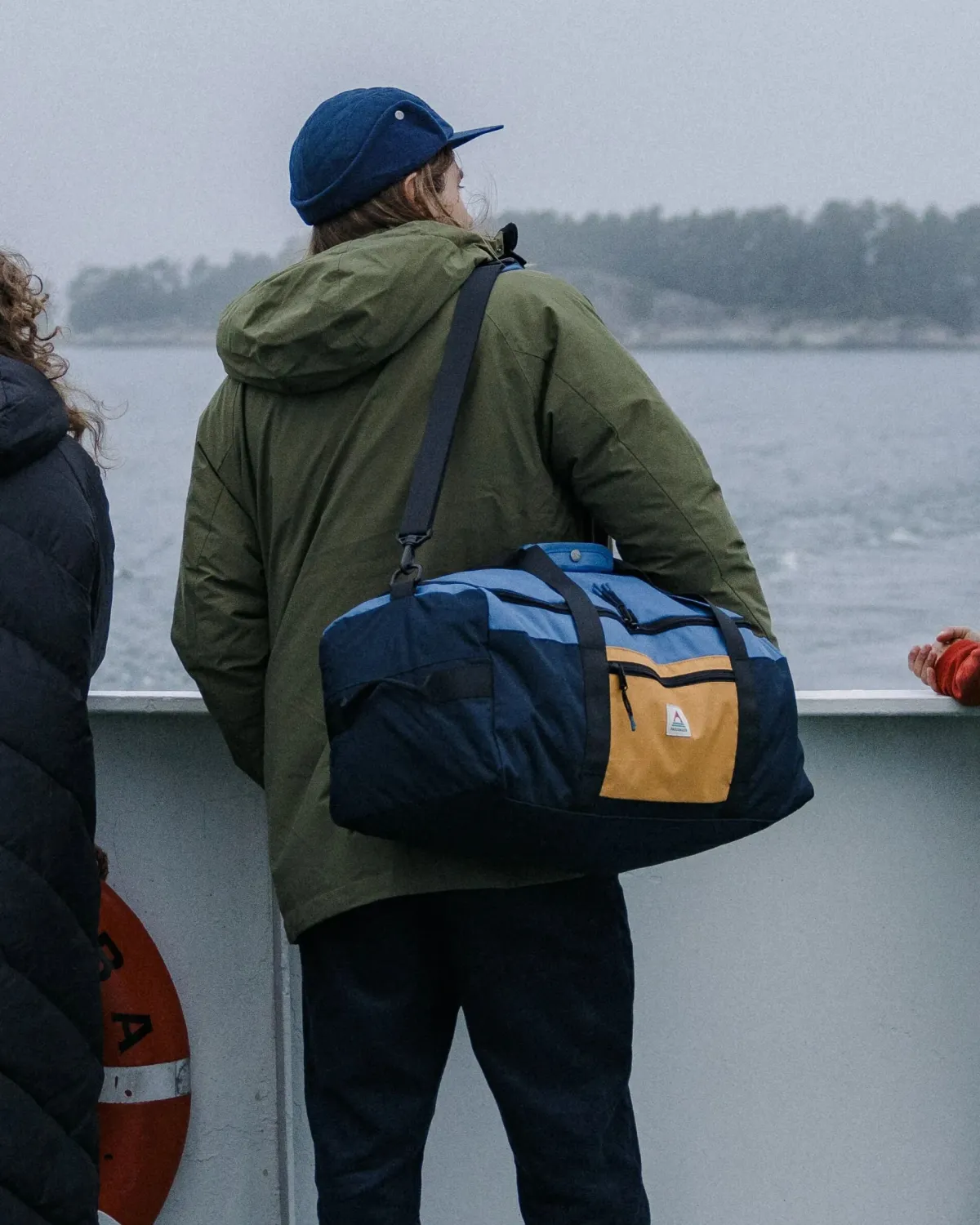 Backpacks & Bags|Backpacks & Bags|Passenger Boondocker Recycled 30L Duffel - Honey/Dark Denim/Rich Navy Honey/DarkDenim/RichNavy