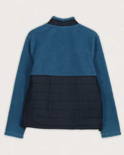Fleece|Fleece|Passenger Born Explorer Recycled Polar-Lined Sherpa Fleece - Blue Steel BlueSteel