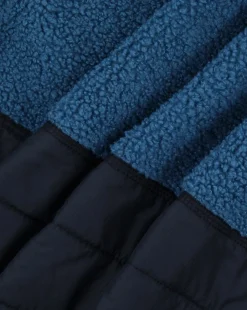 Fleece|Fleece|Passenger Born Explorer Recycled Polar-Lined Sherpa Fleece - Blue Steel BlueSteel