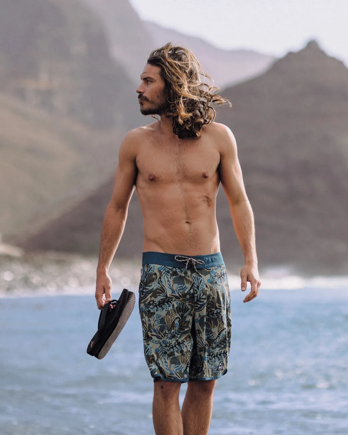 Shorts|Shorts|Passenger Breaks Recycled Boardshort - Abstract Seaweed Pistachio AbstractSeaweedPistachio