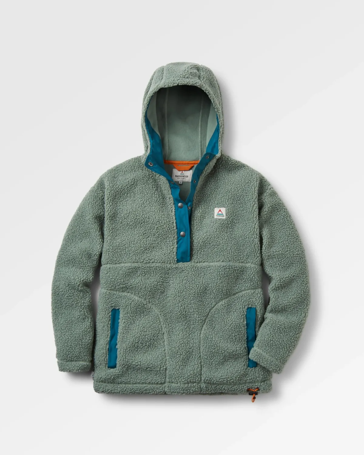 Fleece|Hoodies|Passenger Calla Hooded Recycled Polar-Lined Fleece - Pistachio