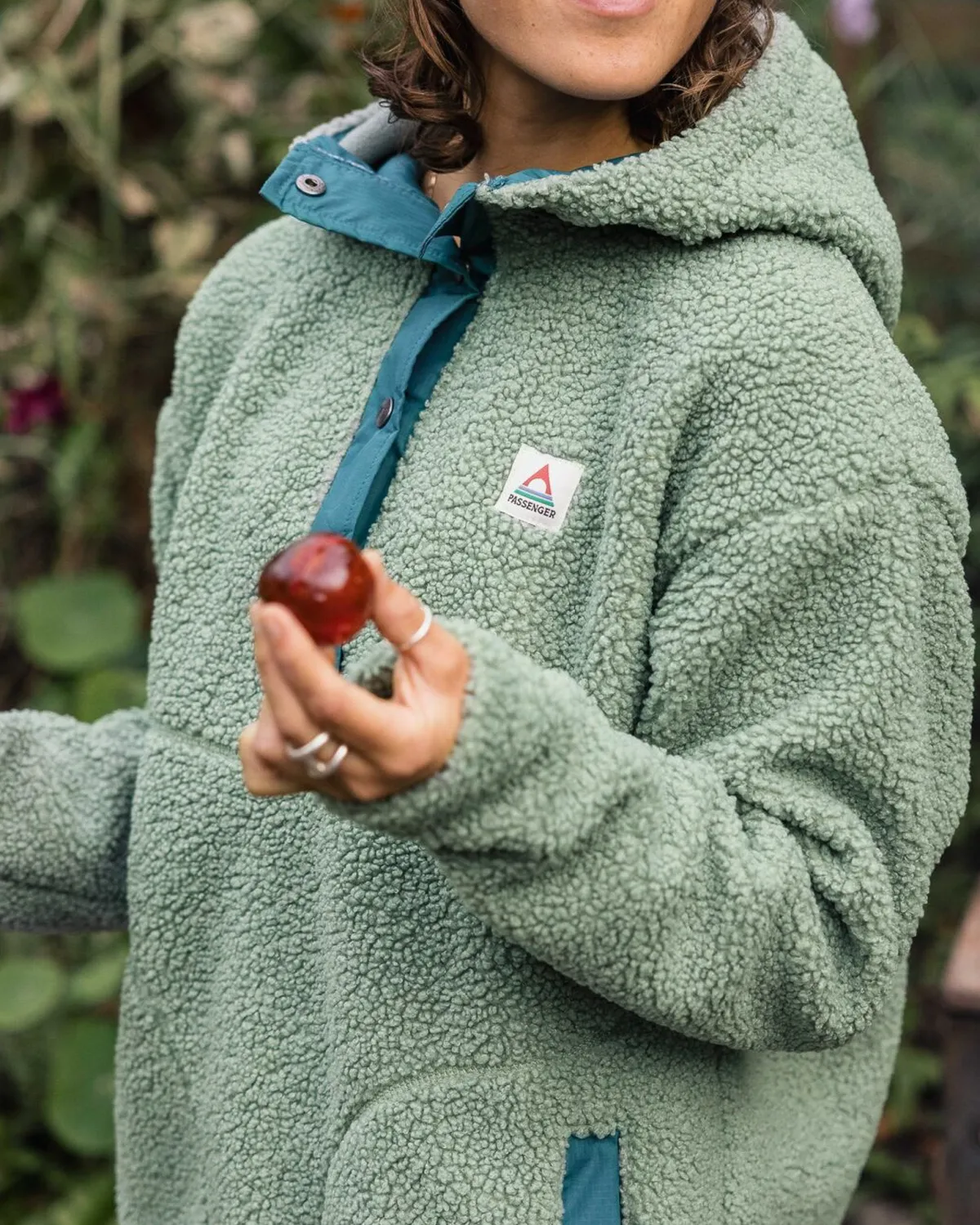 Fleece|Hoodies|Passenger Calla Hooded Recycled Polar-Lined Fleece - Pistachio
