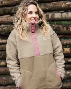 Fleece|Fleece|Passenger Calla Hooded Recycled Polar-Lined Fleece - Feather/Biscuit Feather/Biscuit