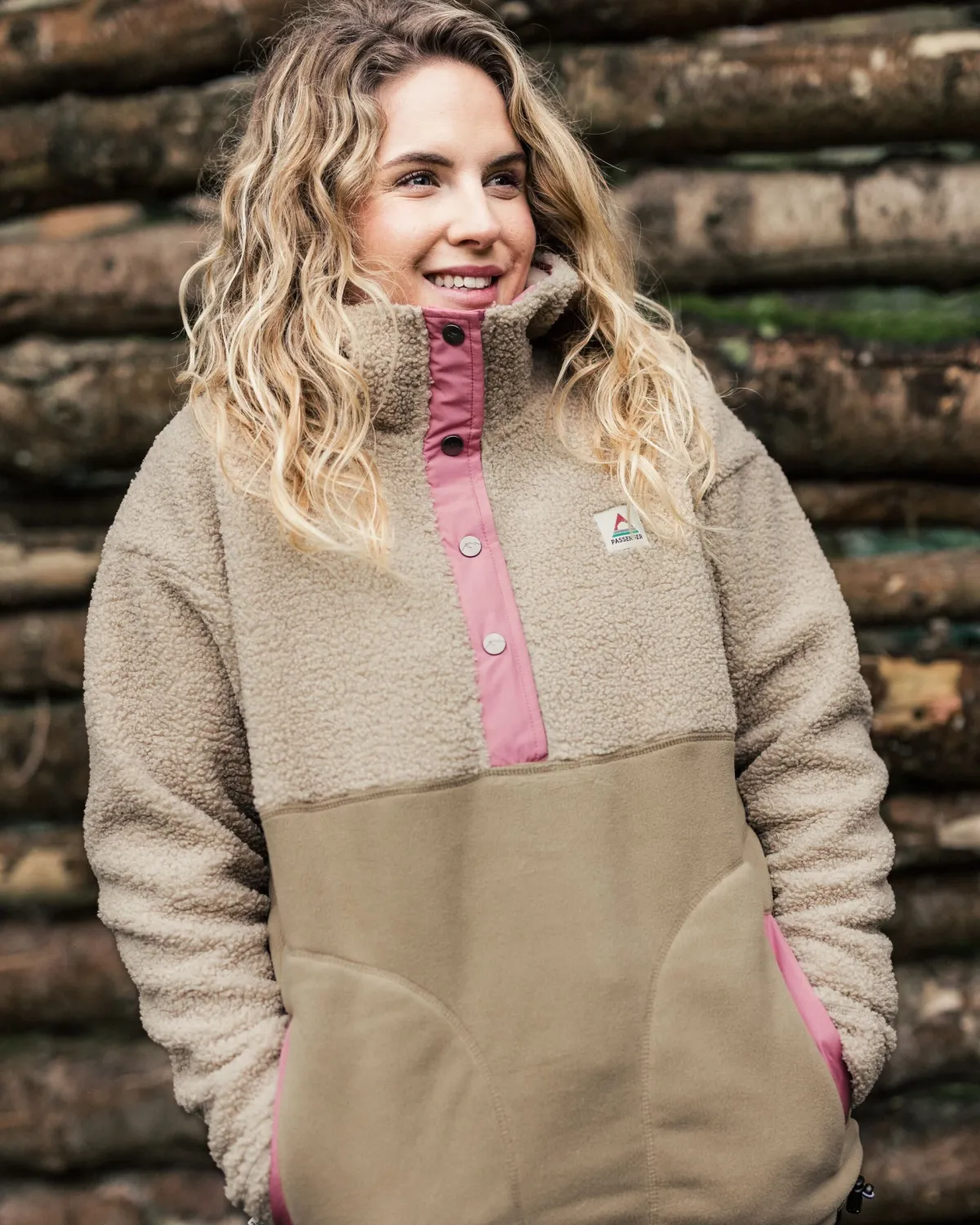 Fleece|Fleece|Passenger Calla Hooded Recycled Polar-Lined Fleece - Feather/Biscuit Feather/Biscuit