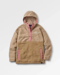 Fleece|Fleece|Passenger Calla Hooded Recycled Polar-Lined Fleece - Feather/Biscuit Feather/Biscuit