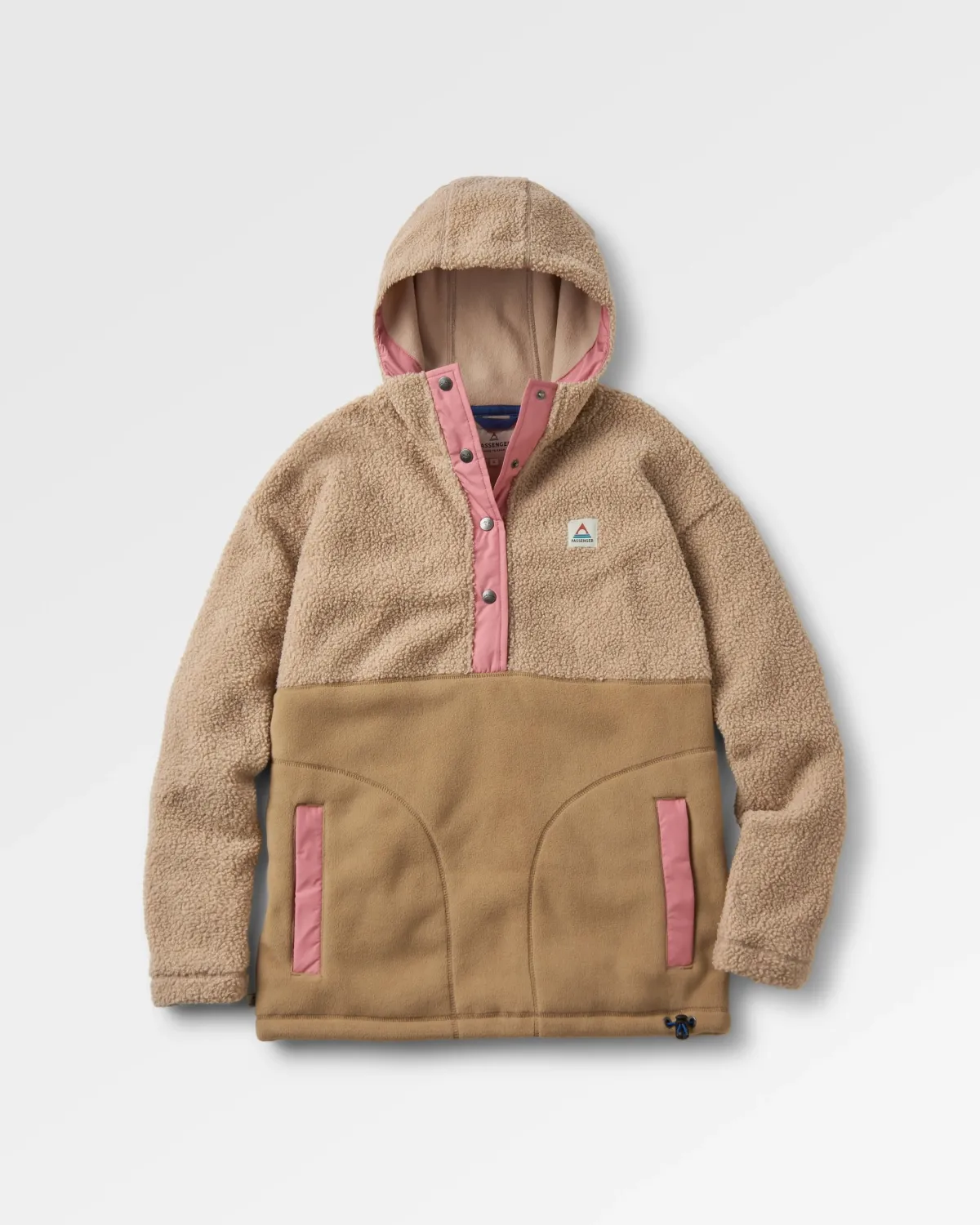 Fleece|Fleece|Passenger Calla Hooded Recycled Polar-Lined Fleece - Feather/Biscuit Feather/Biscuit