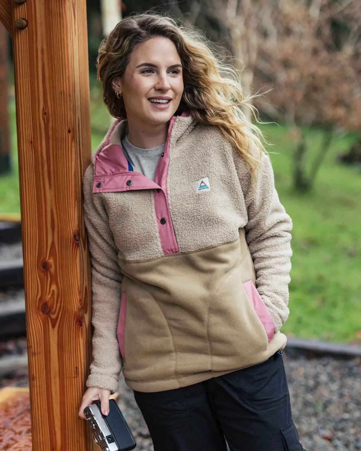 Fleece|Fleece|Passenger Calla Hooded Recycled Polar-Lined Fleece - Feather/Biscuit Feather/Biscuit