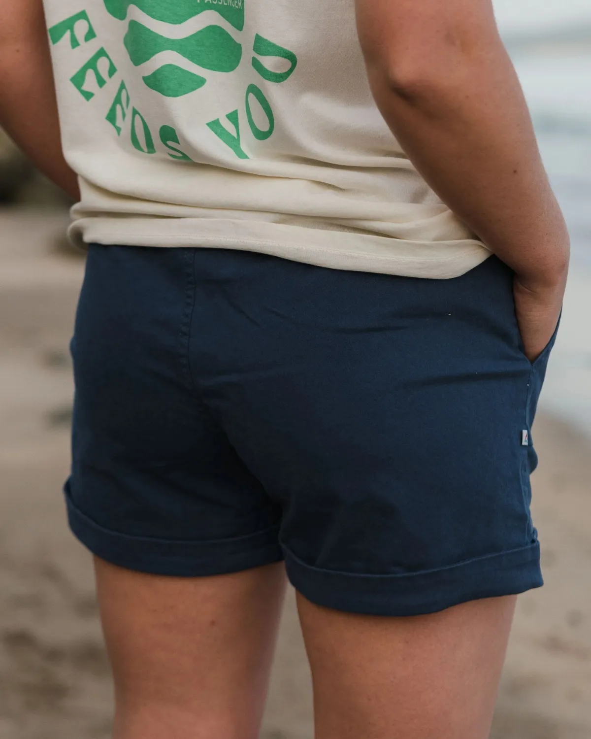 Shorts|Shorts|Passenger Carriso Organic Cotton Shorts - Dark Denim DarkDenim