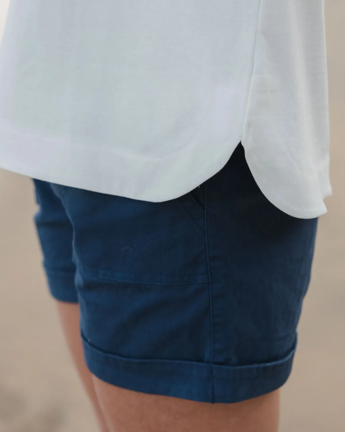 Shorts|Shorts|Passenger Carriso Organic Cotton Shorts - Dark Denim DarkDenim