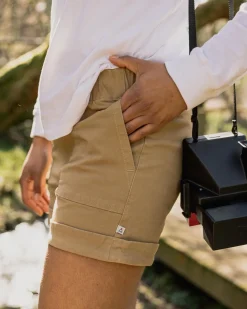 Shorts|Shorts|Passenger Carriso Organic Cotton Shorts - Biscuit
