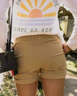 Shorts|Shorts|Passenger Carriso Organic Cotton Shorts - Biscuit