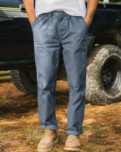 Pants|Pants|Passenger Chance Organic Cotton Trouser - Dusty Tidal DustyTidal