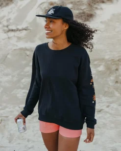Sweatshirts|Hoodies & Sweatshirts|Passenger Chica Recycled Cotton Oversized Sweatshirt - Black