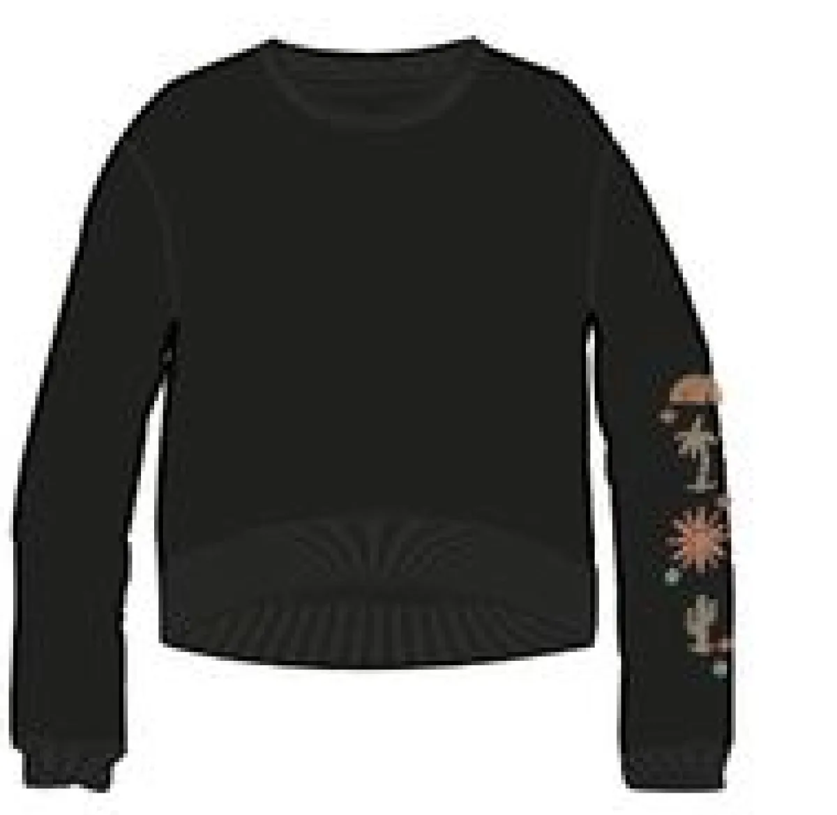 Sweatshirts|Hoodies & Sweatshirts|Passenger Chica Recycled Cotton Oversized Sweatshirt - Black