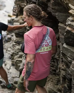 T-Shirts & Tank Tops|T-Shirts & Tank Tops|Passenger Classic Active Recycled T-Shirt - Mineral Red Marl MineralRedMarl