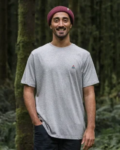 T-Shirts & Tank Tops|Passenger Classic Logo Recycled Cotton T-Shirt - Mid Gray Marl MidGrayMarl