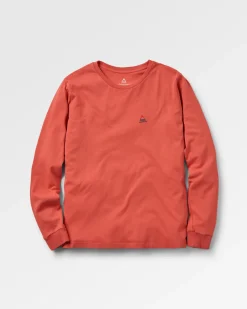 T-Shirts & Tank Tops|Tops & T-Shirts|Passenger Classic Recycled Cotton Long Sleeve T-Shirt - Mineral Red MineralRed