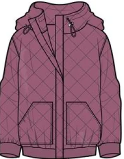 Hoodies|Hoodies & Sweatshirts|Passenger Clementine Recycled Quilted Button Up Hoodie - Mauve Haze MauveHaze