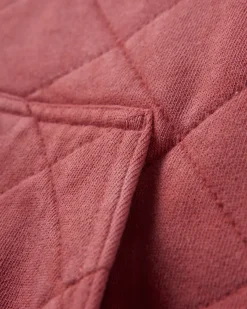 Hoodies & Sweatshirts|Passenger Clementine Recycled Quilted High Neck - Red Ochre RedOchre