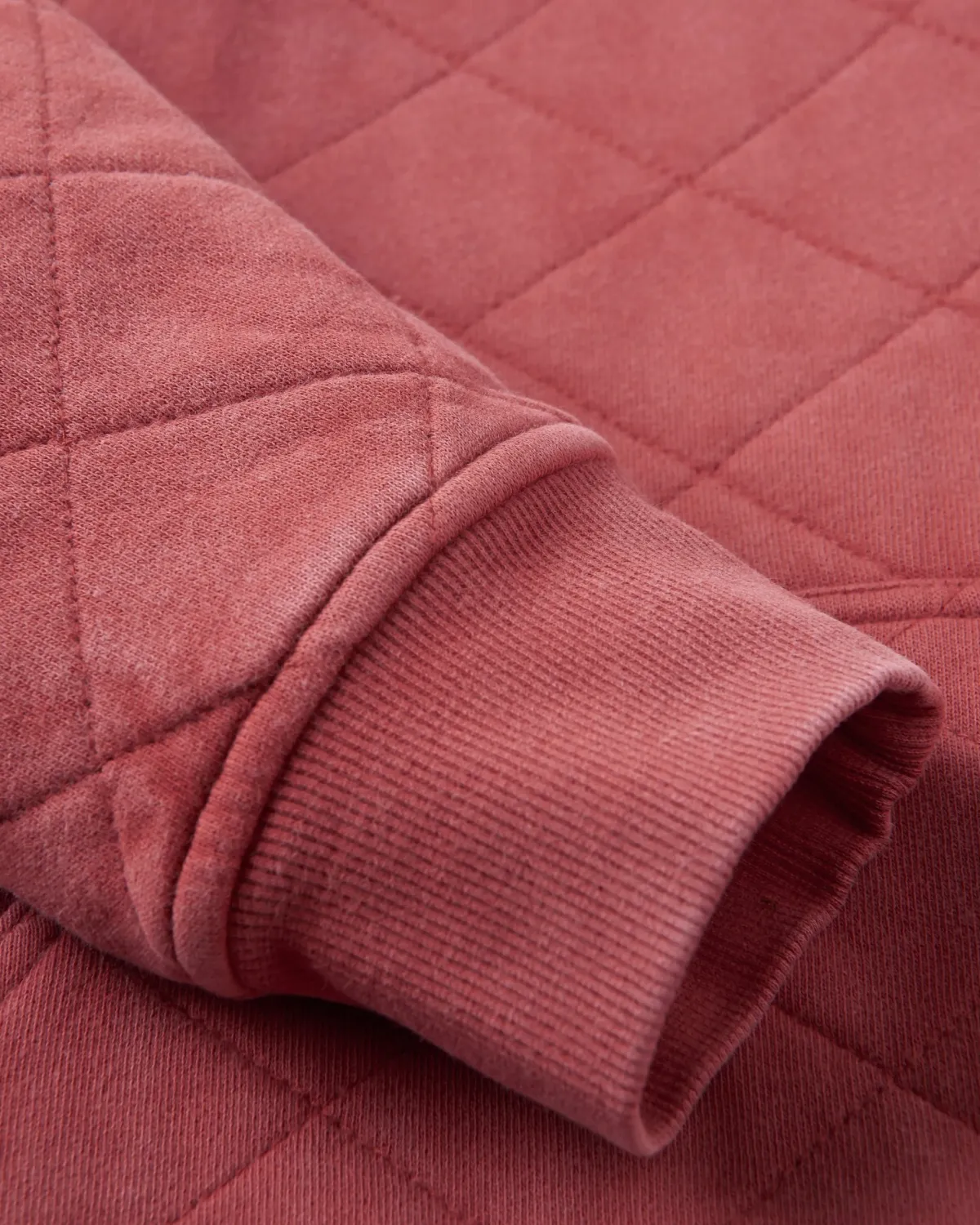 Hoodies & Sweatshirts|Passenger Clementine Recycled Quilted High Neck - Red Ochre RedOchre