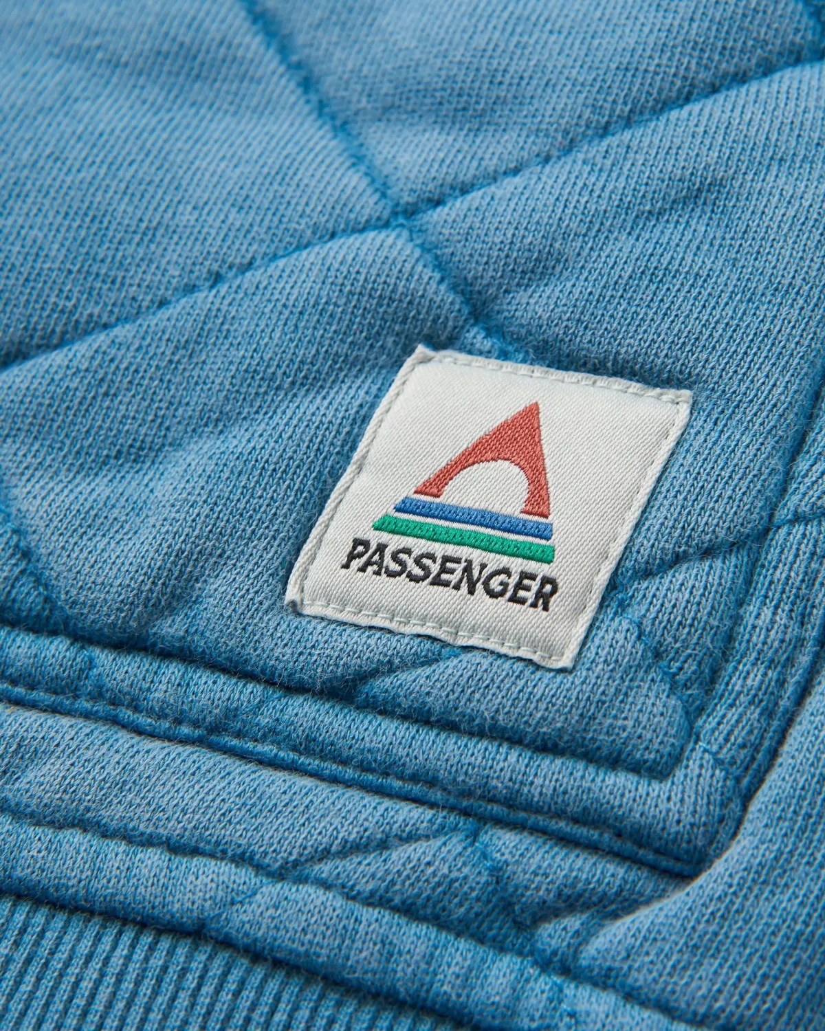 Hoodies & Sweatshirts|Passenger Clementine Recycled Quilted High Neck - Bluejay