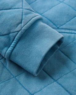 Hoodies & Sweatshirts|Passenger Clementine Recycled Quilted High Neck - Bluejay