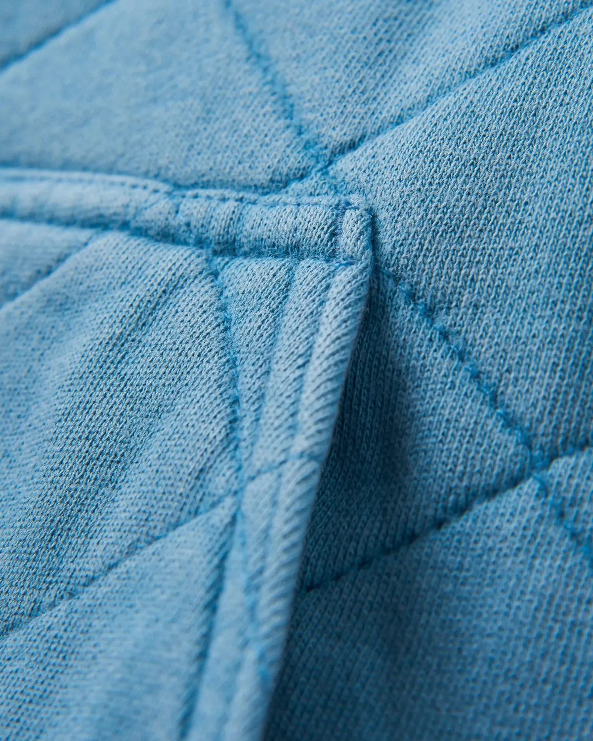 Hoodies & Sweatshirts|Passenger Clementine Recycled Quilted High Neck - Bluejay