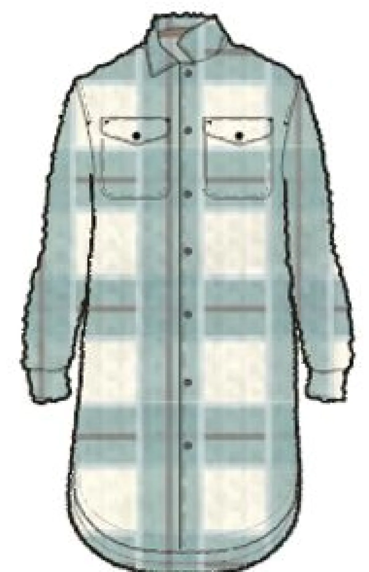 Shirts|Passenger Cloudy Recycled Sherpa Fleece Shirt - Pistachio Check PistachioCheck