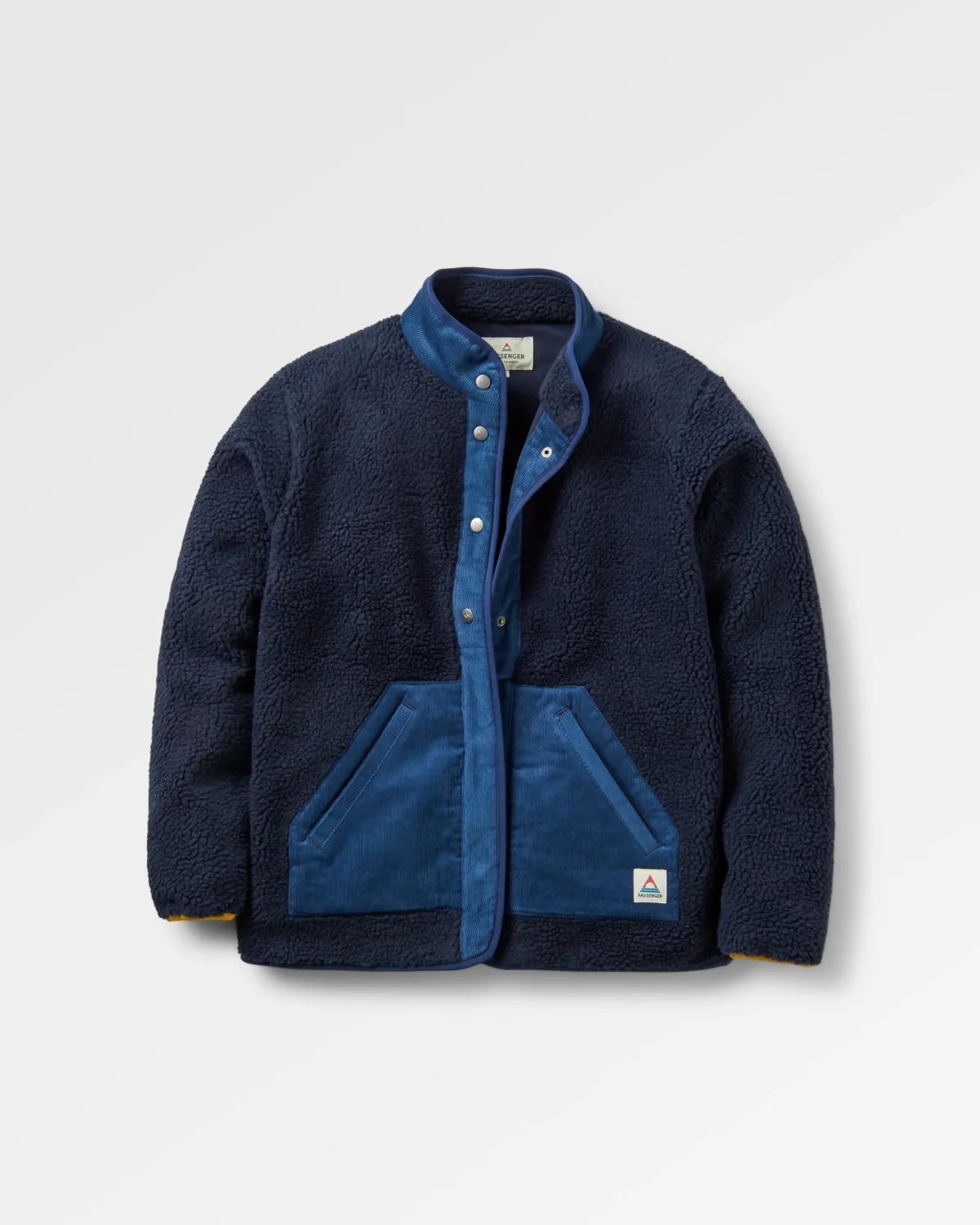 Fleece|Fleece|Passenger Clover Recycled Cotton-Lined Sherpa Fleece - Deep Navy DeepNavy