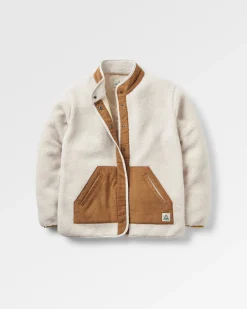 Fleece|Fleece|Passenger Clover Recycled Cotton-Lined Sherpa Fleece - Vintage White VintageWhite