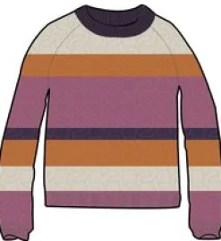 Knitwear|Passenger Comfort Organic Cotton Knitted Sweater - Rhubarb Multi Stripe RhubarbMultiStripe
