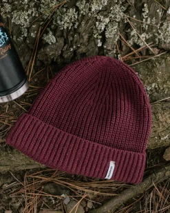 Beanies|Beanies|Passenger Compass Recycled Beanie - Wine