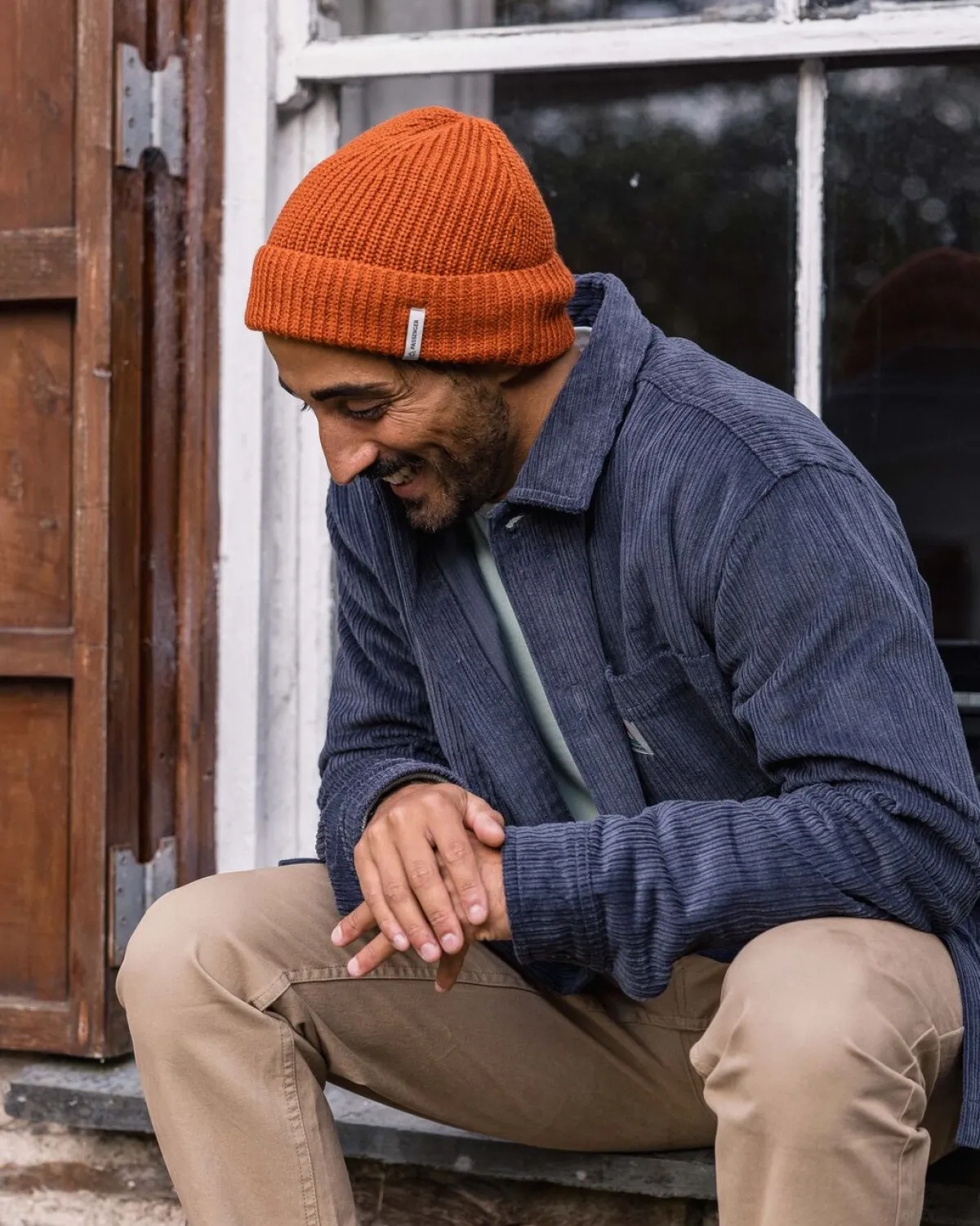 Beanies|Beanies|Passenger Compass Recycled Beanie - Rust