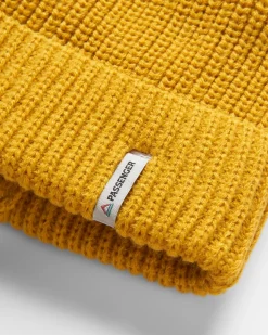 Beanies|Beanies|Passenger Compass Recycled Beanie - Mustard Yellow MustardYellow