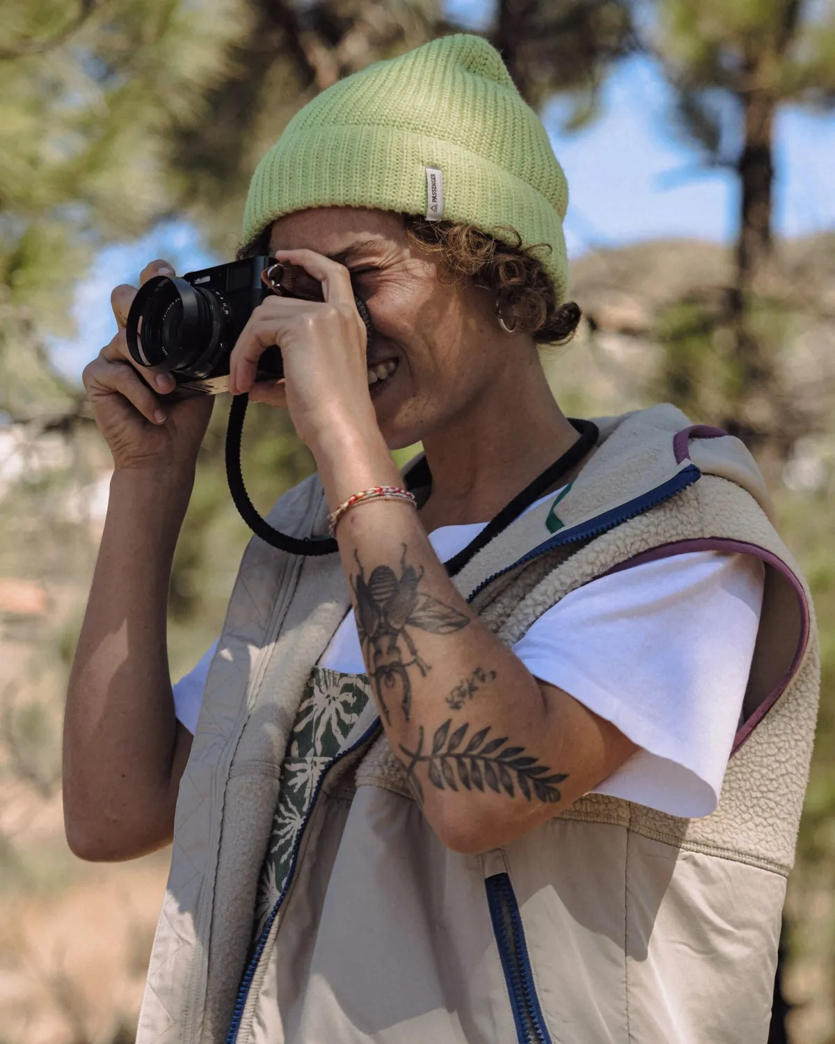 Beanies|Beanies|Passenger Compass Recycled Beanie - Lime Juice LimeJuice