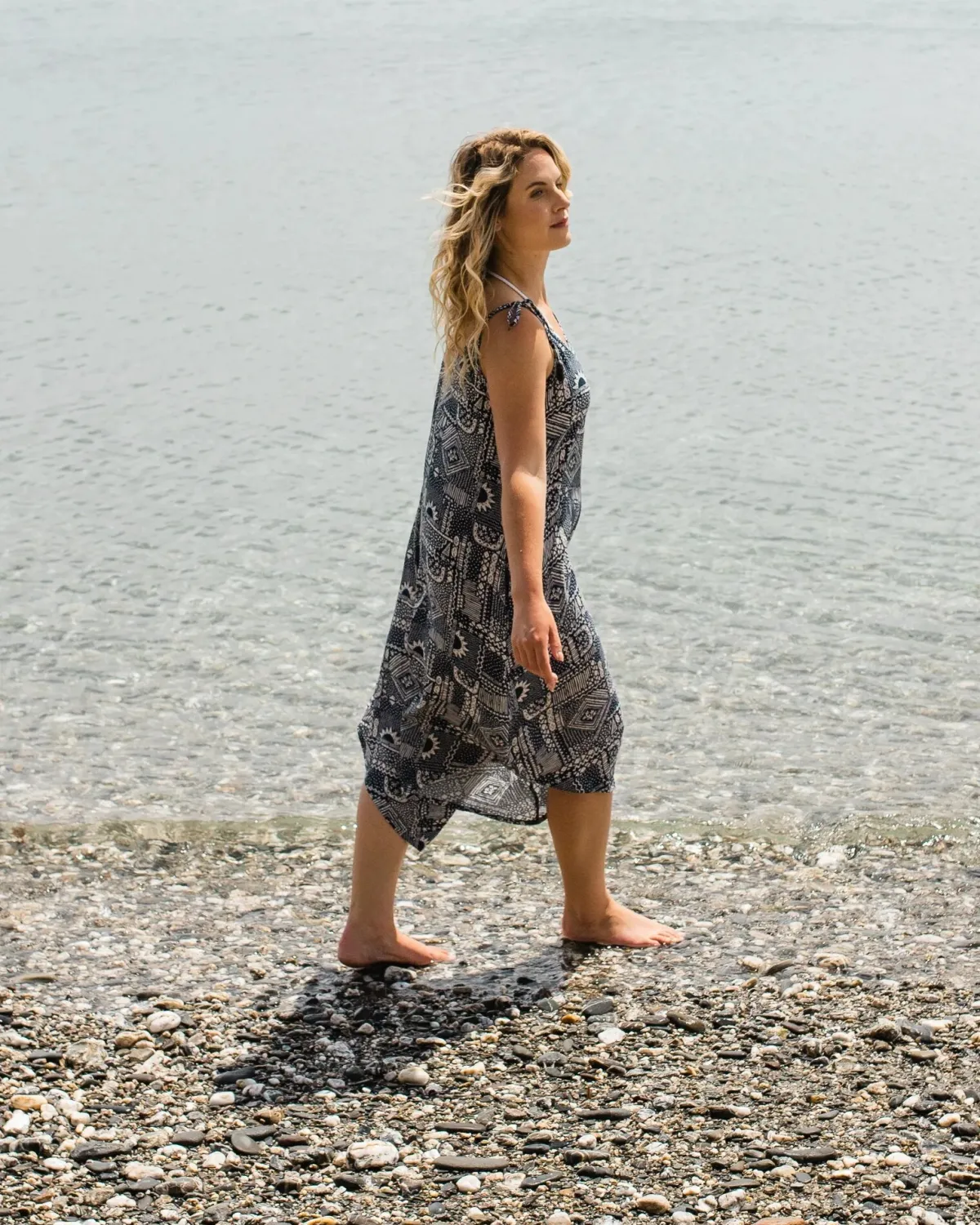 Pants|Dresses & Skirts|Passenger Copetín Jumpsuit - Vintage Patchwork Navy VintagePatchworkNavy