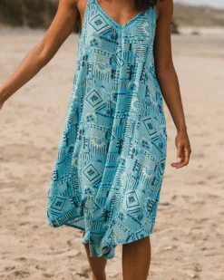Pants|Dresses & Skirts|Passenger Copetín Jumpsuit - Vintage Patchwork Blue Pool VintagePatchworkBluePool