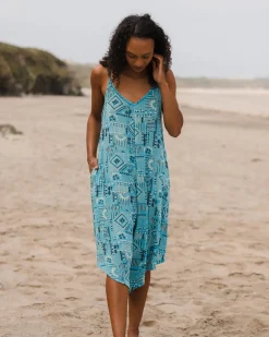 Pants|Dresses & Skirts|Passenger Copetín Jumpsuit - Vintage Patchwork Blue Pool VintagePatchworkBluePool