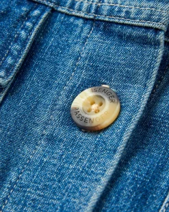 Shirts|Shirts|Passenger Coral Organic Cotton Long Sleeve Shirt - Washed Denim WashedDenim