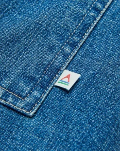 Shirts|Shirts|Passenger Coral Organic Cotton Long Sleeve Shirt - Washed Denim WashedDenim