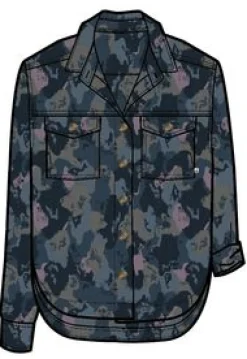 Shirts|Shirts|Passenger Coral Organic Cotton Long Sleeve Shirt - Sycamore Camo SycamoreCamo