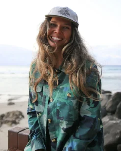 Shirts|Shirts|Passenger Coral Organic Cotton Long Sleeve Shirt - Alpine Camo Rain Forest AlpineCamoRainForest