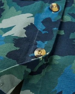 Shirts|Shirts|Passenger Coral Organic Cotton Long Sleeve Shirt - Alpine Camo Rain Forest AlpineCamoRainForest