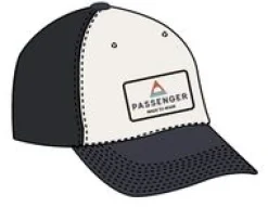 Caps & Hats|Caps & Hats|Passenger Core Recycled Cotton Trucker Hat - Black/ White Black/White