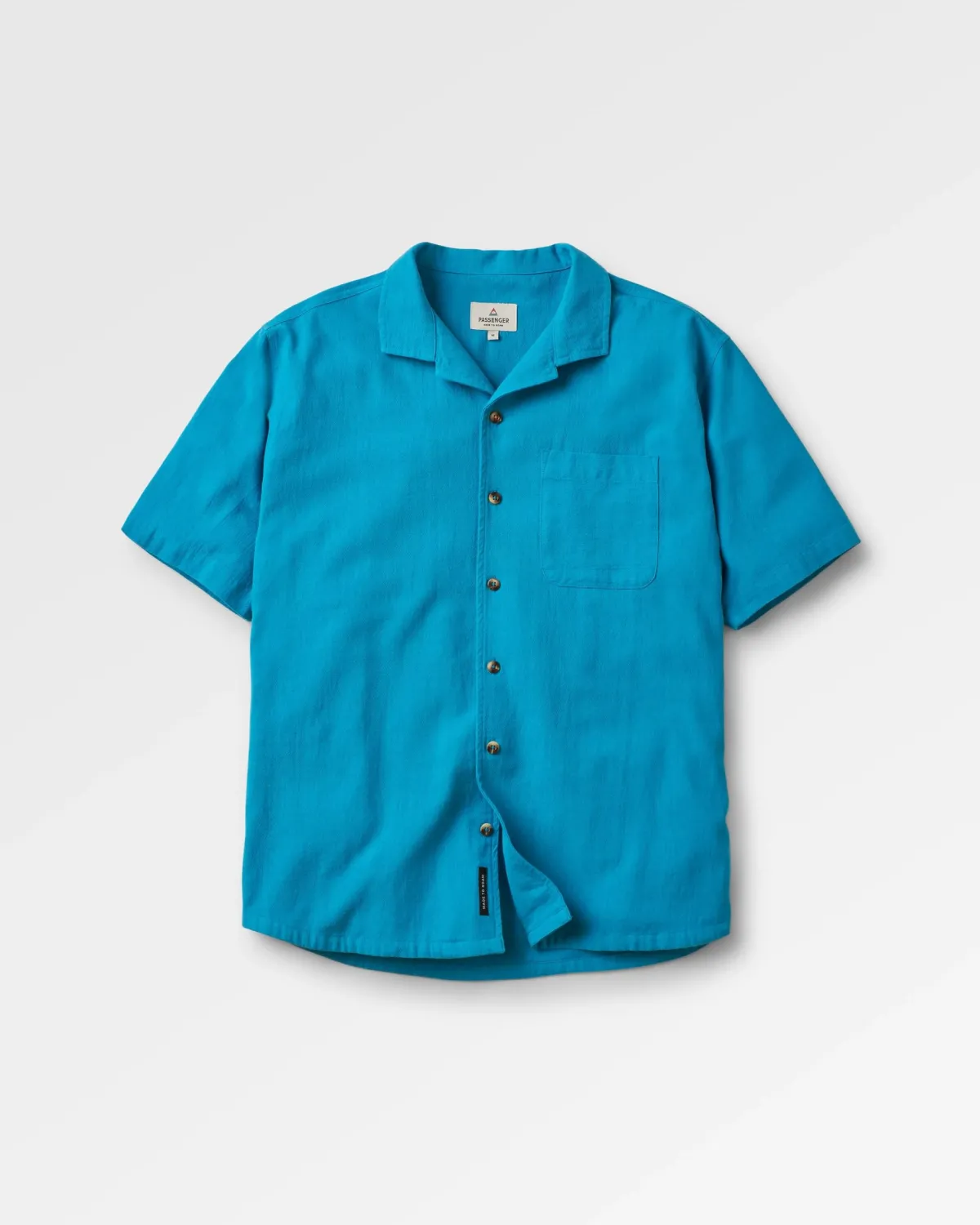 Shirts|Shirts|Passenger Cove Organic Cotton Short Sleeve Shirt - Blue Pool BluePool
