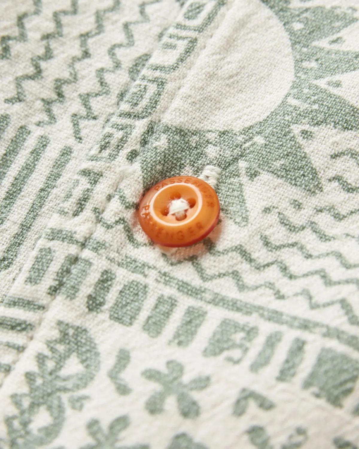Shirts|Shirts|Passenger Cove Organic Cotton Short Sleeve Shirt - Vintage Patchwork Pistachio VintagePatchworkPistachio