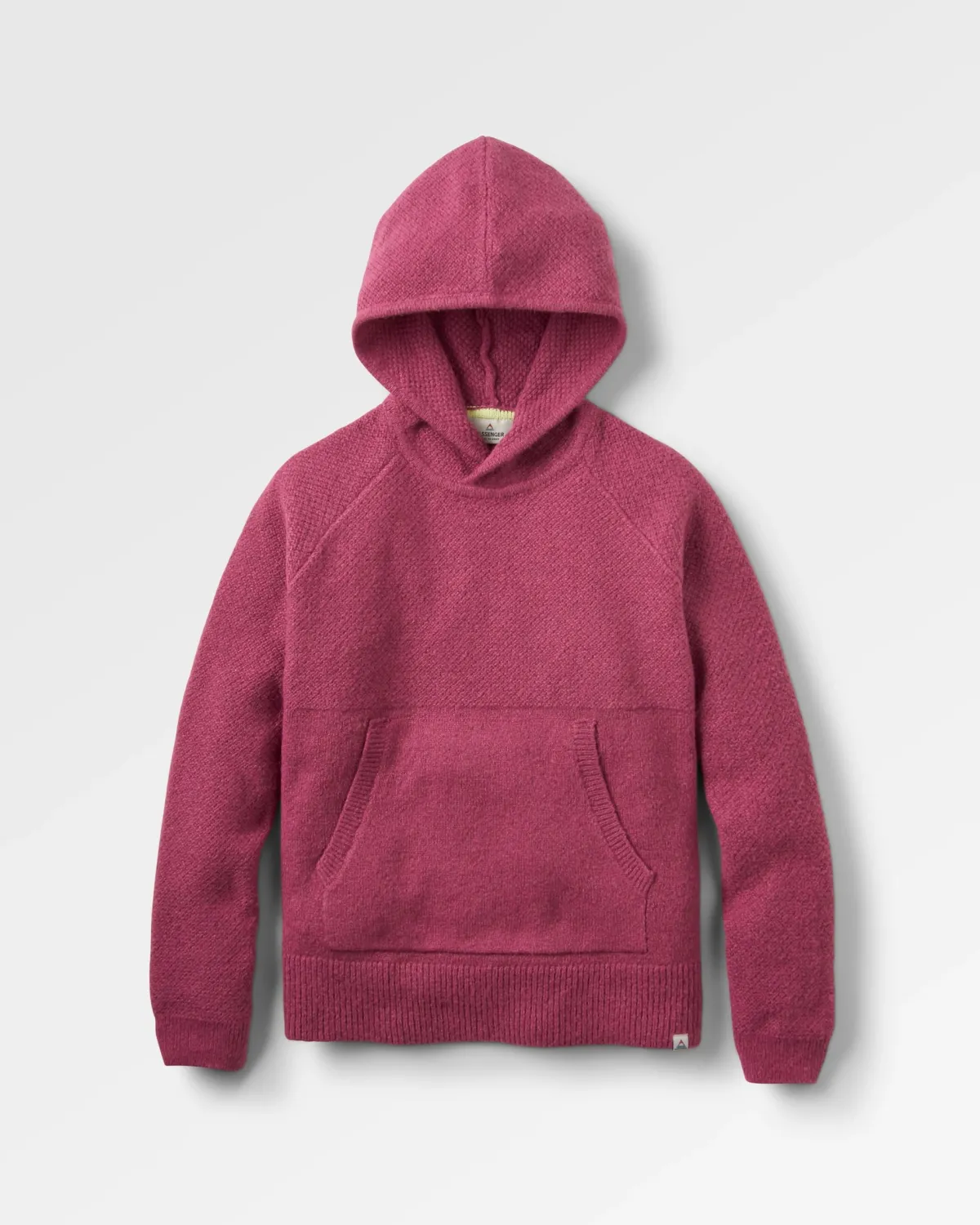 Hoodies & Sweatshirts|Sweaters|Passenger Cove Recycled Knitted Hoodie - Rhubarb