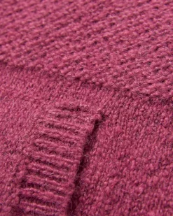 Hoodies & Sweatshirts|Sweaters|Passenger Cove Recycled Knitted Hoodie - Rhubarb