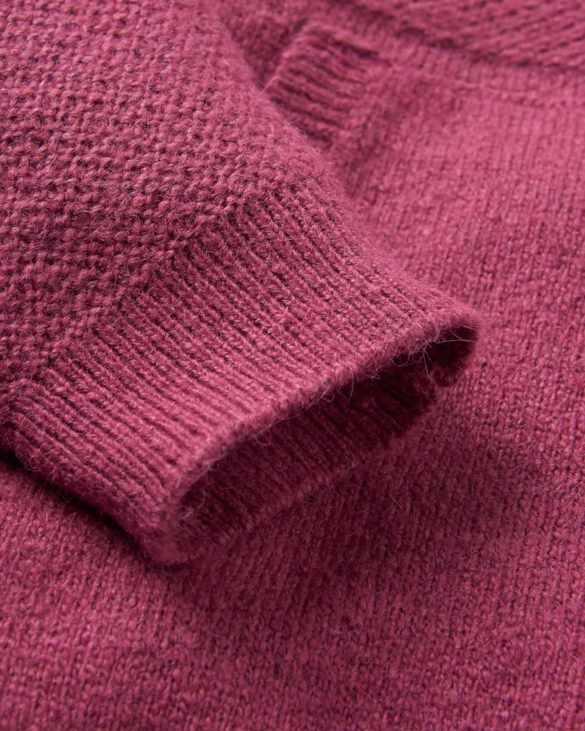 Hoodies & Sweatshirts|Sweaters|Passenger Cove Recycled Knitted Hoodie - Rhubarb